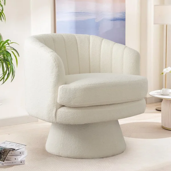 Swivel Accent Chair with Armrest