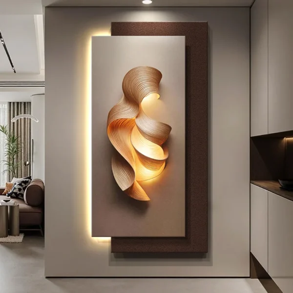 Abstract sandstone mural painting