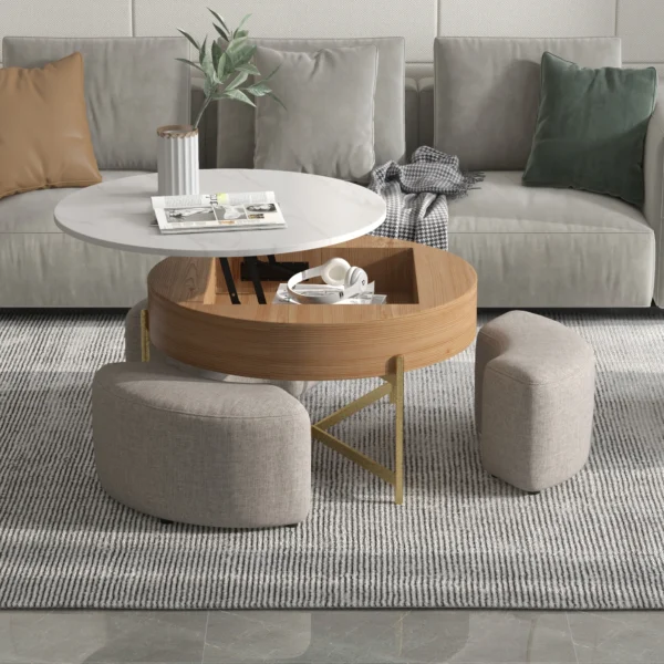 Rustic Lift Top Coffee Table Set