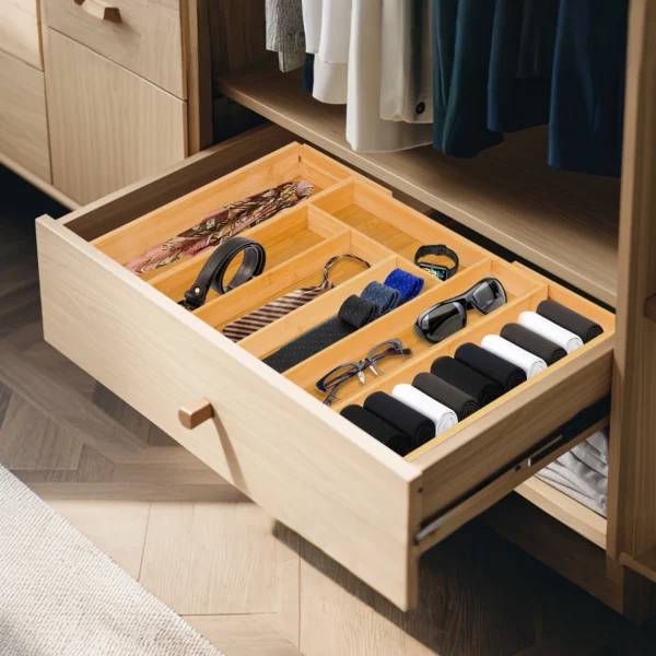 Bamboo Drawer Organizer
