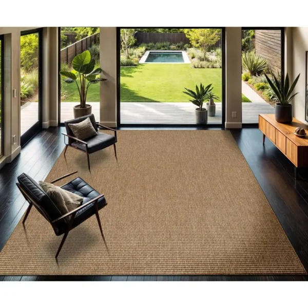 Jute Farmhouse Area Rugs 6 x 9