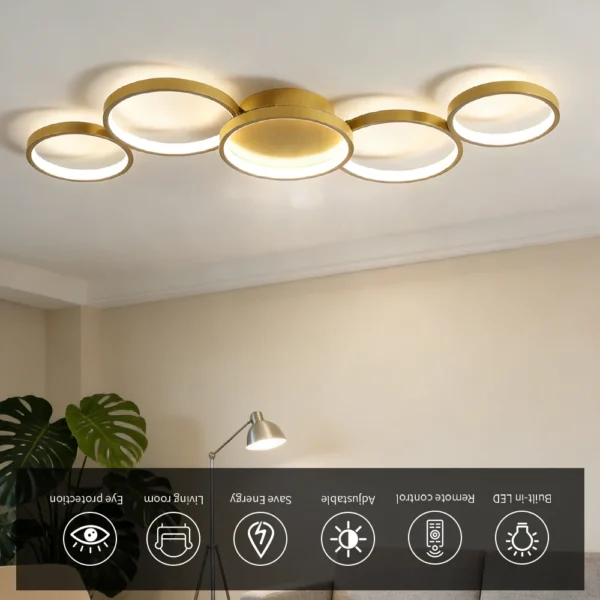 Golden LED Ceiling Light